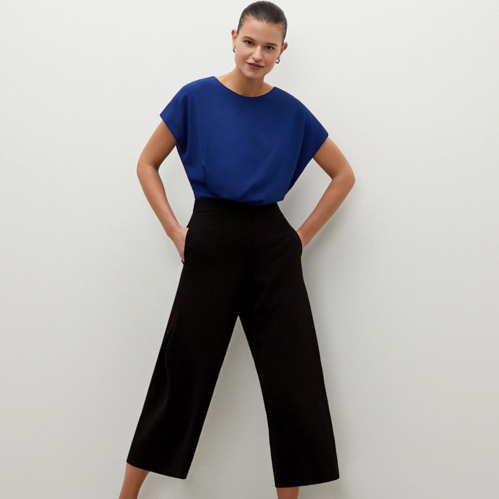 M.M. Lafleur Zhou Culottes Heavy Crepe Black 16